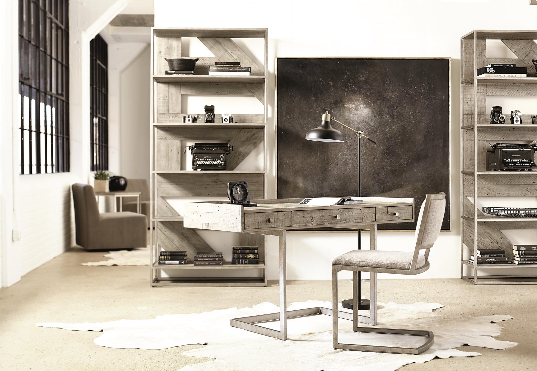 Ames Light Taupe/Glazed Silver Side Chair - Ornate Home