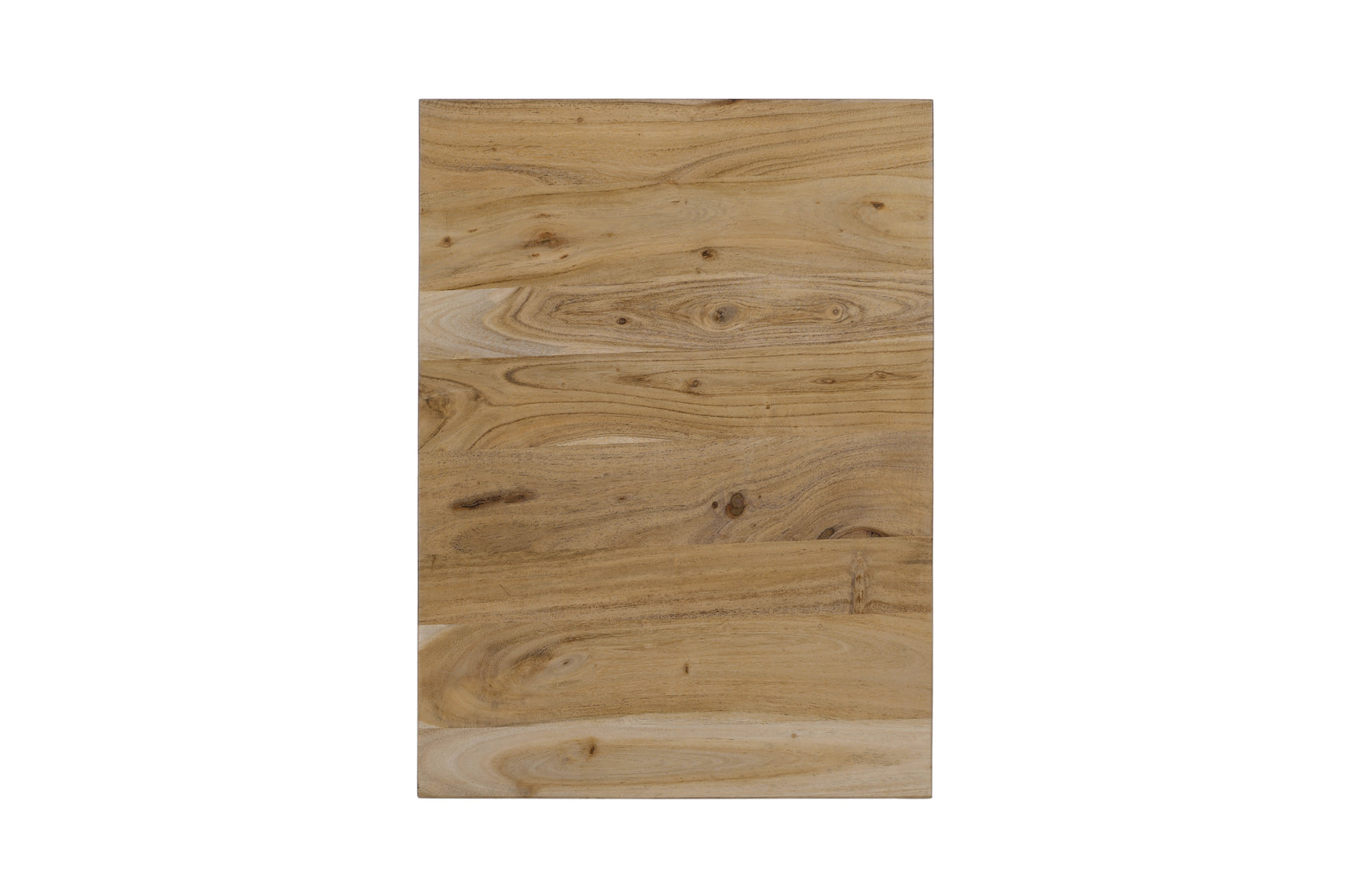 Ames Natural/Black Chairside Table - Ornate Home