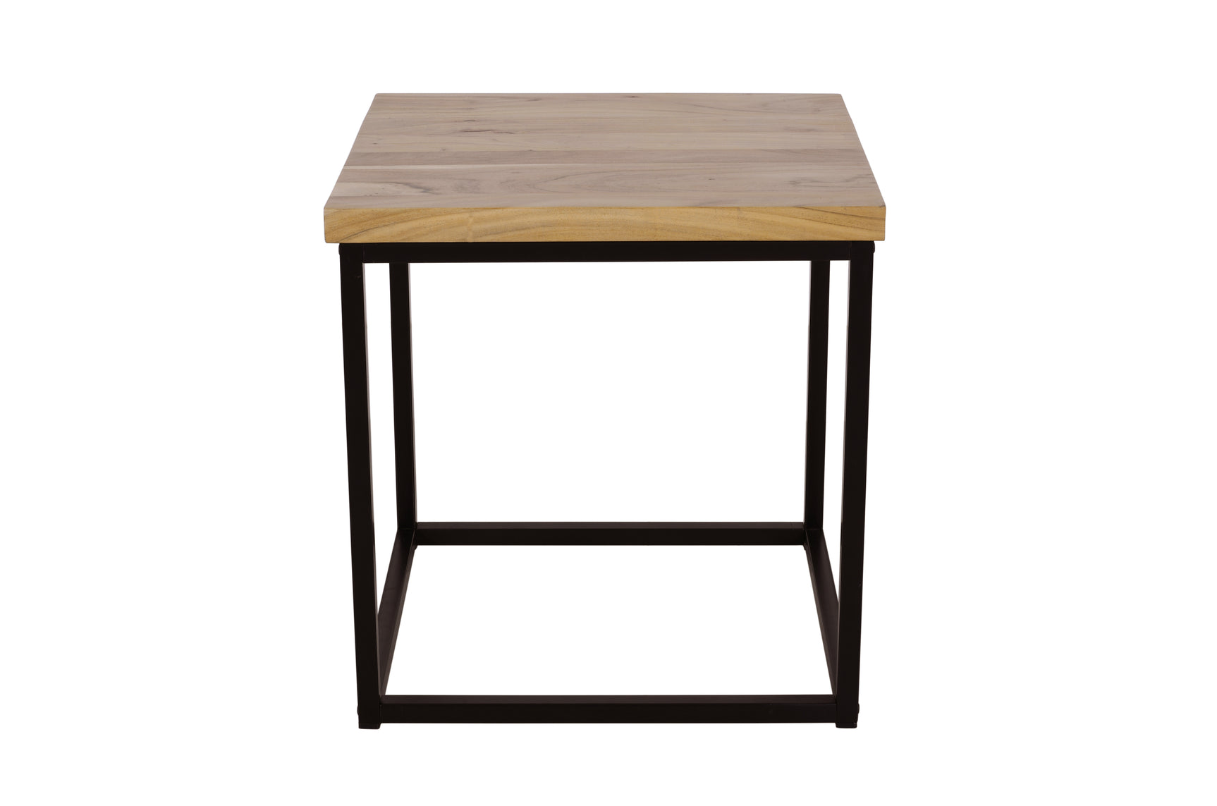 Ames Natural/Black End Table - Ornate Home