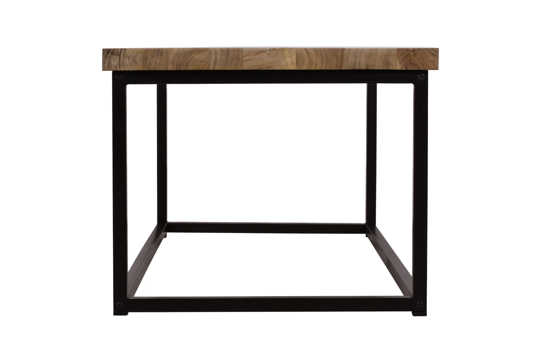 Ames Natural/Black Rectangle Cocktail Table - Ornate Home