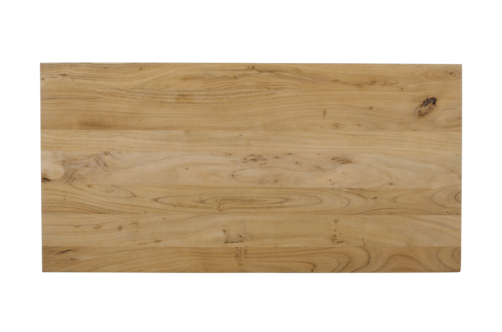 Ames Natural/Black Rectangle Cocktail Table - Ornate Home