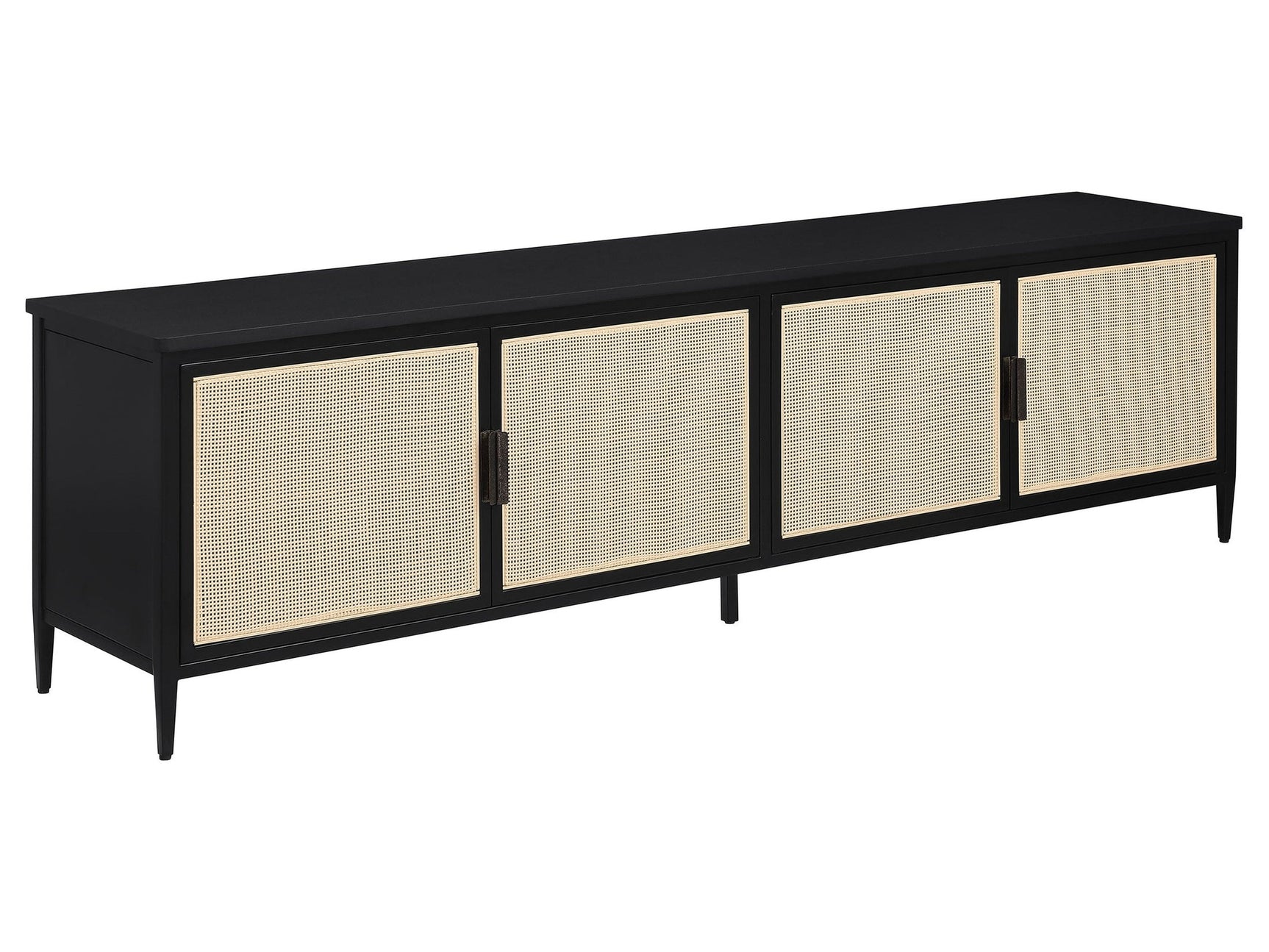 Amherst Black 78" TV Stand - Ornate Home