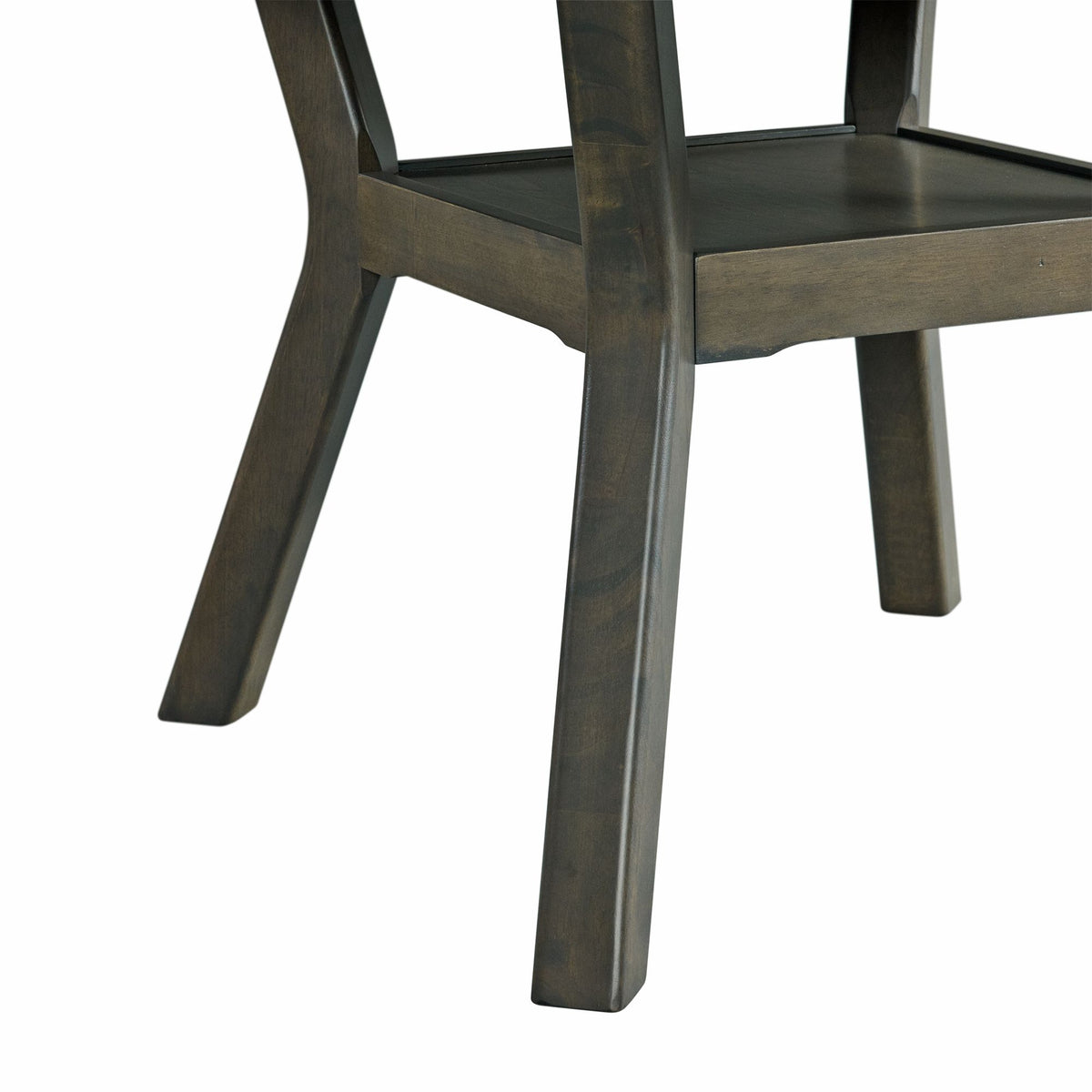 Amherst Grey Dining Table with Wood Leg - Ornate Home