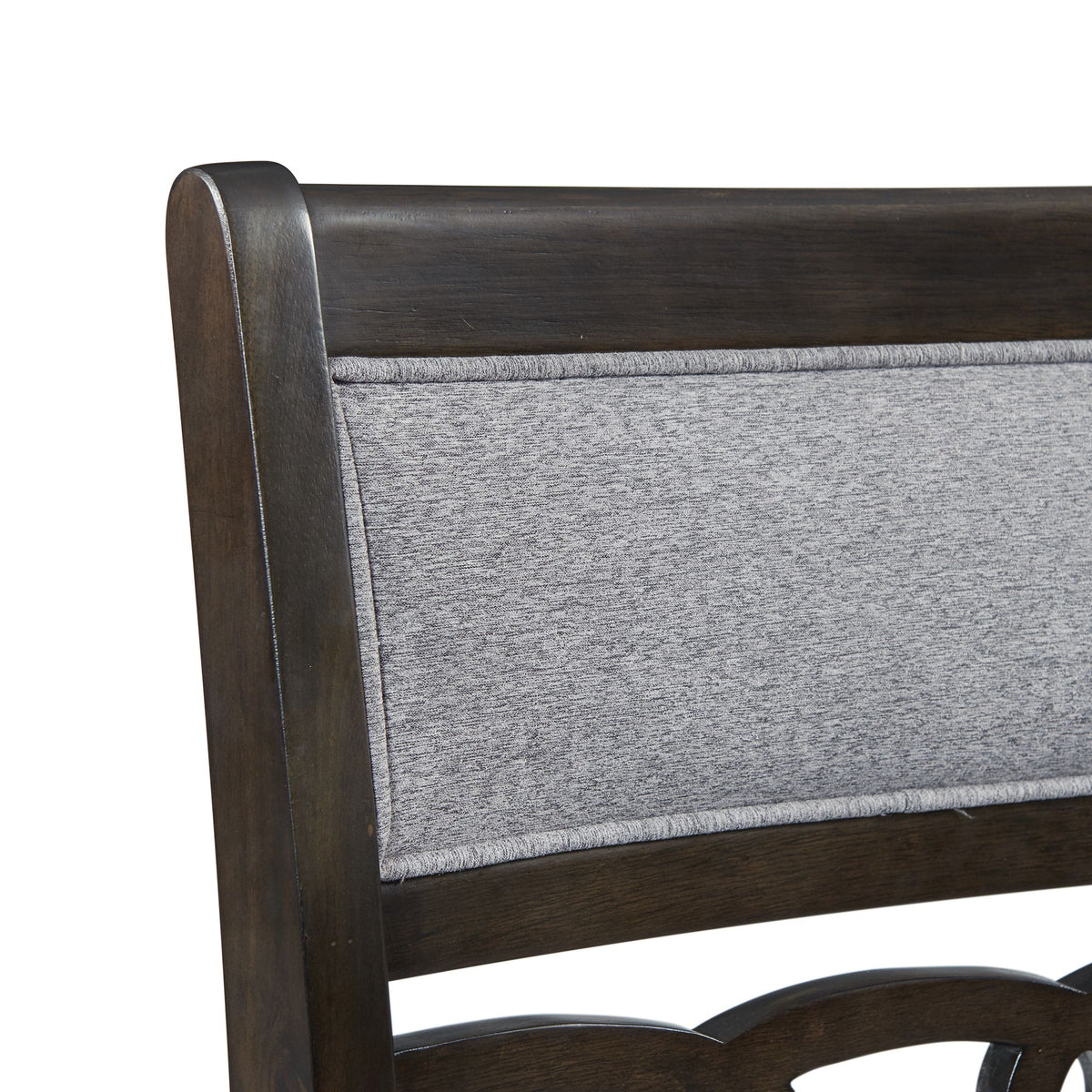 Amherst Walnut Counter Side Chair with Fabric Cushion (Set of 2) - Ornate Home