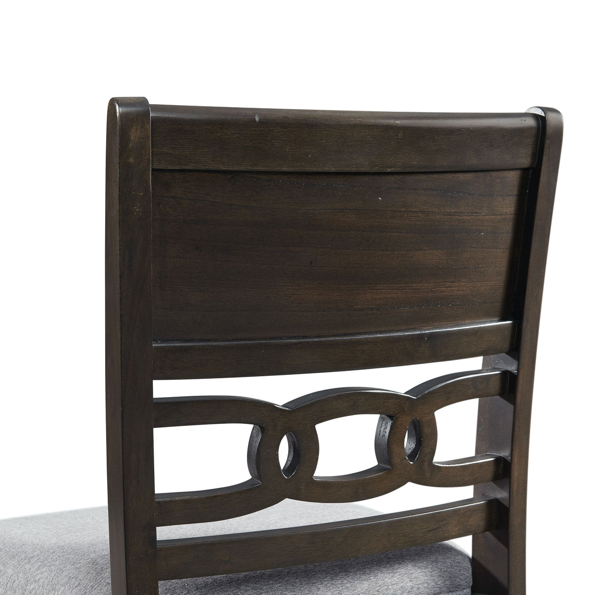 Amherst Walnut Counter Side Chair with Fabric Cushion (Set of 2) - Ornate Home