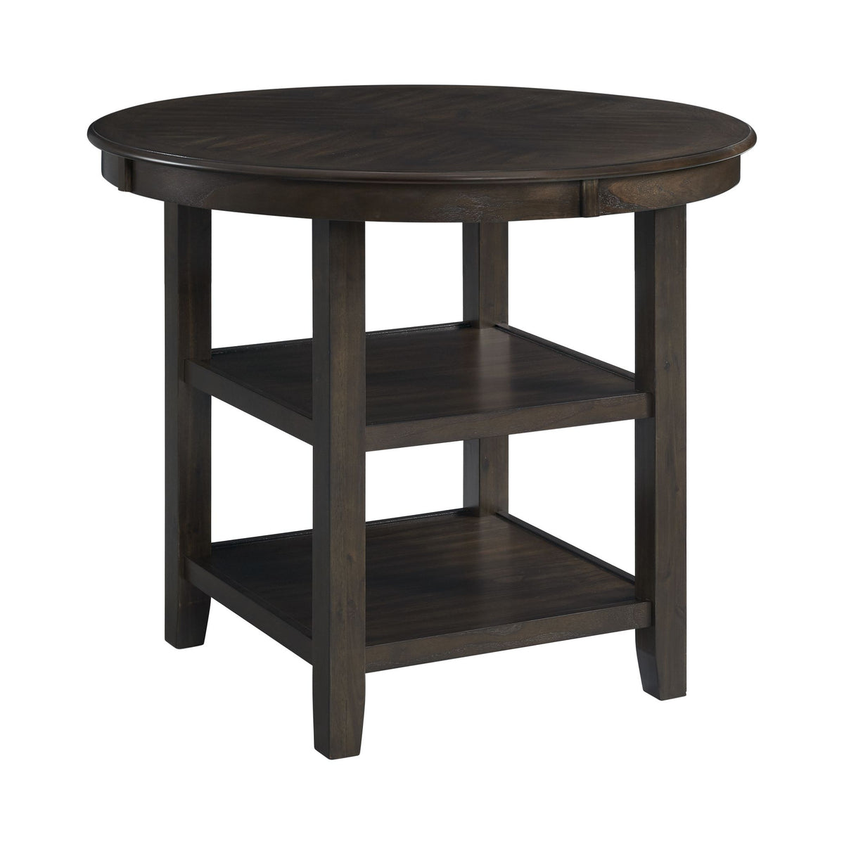 Amherst Walnut Counter Table with Wood Leg - Ornate Home