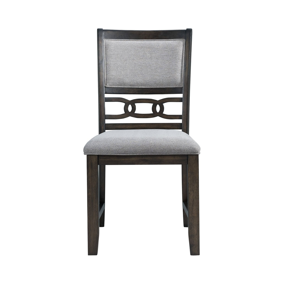 Amherst Walnut Dining Side Chair with Fabric Cushion (Set of 2) - Ornate Home