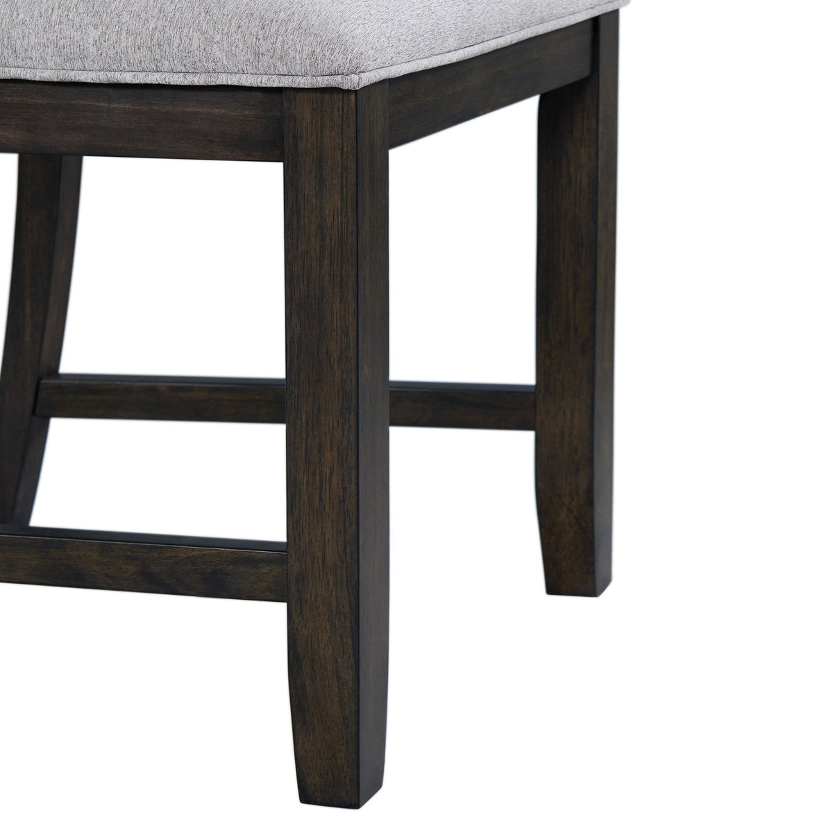 Amherst Walnut Dining Side Chair with Fabric Cushion (Set of 2) - Ornate Home