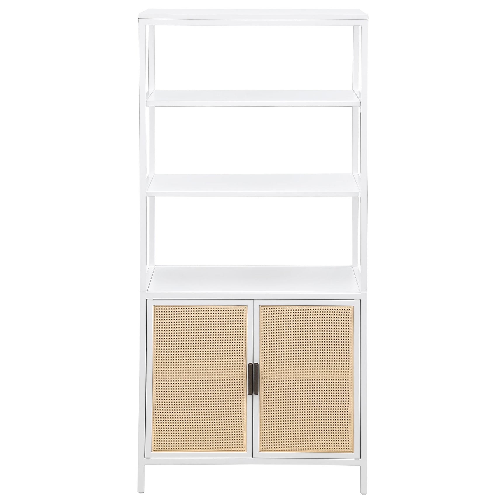 Amherst White 3-shelf Accent Cabinet - Ornate Home