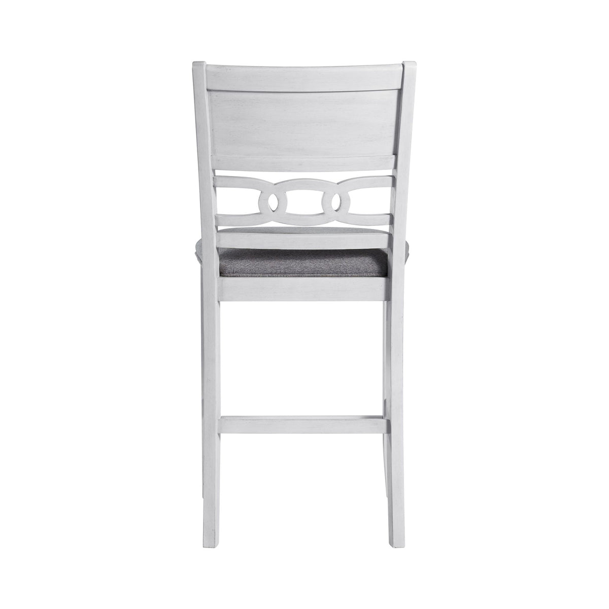 Amherst White Counter Side Chair with Fabric Cushion (Set of 2) - Ornate Home