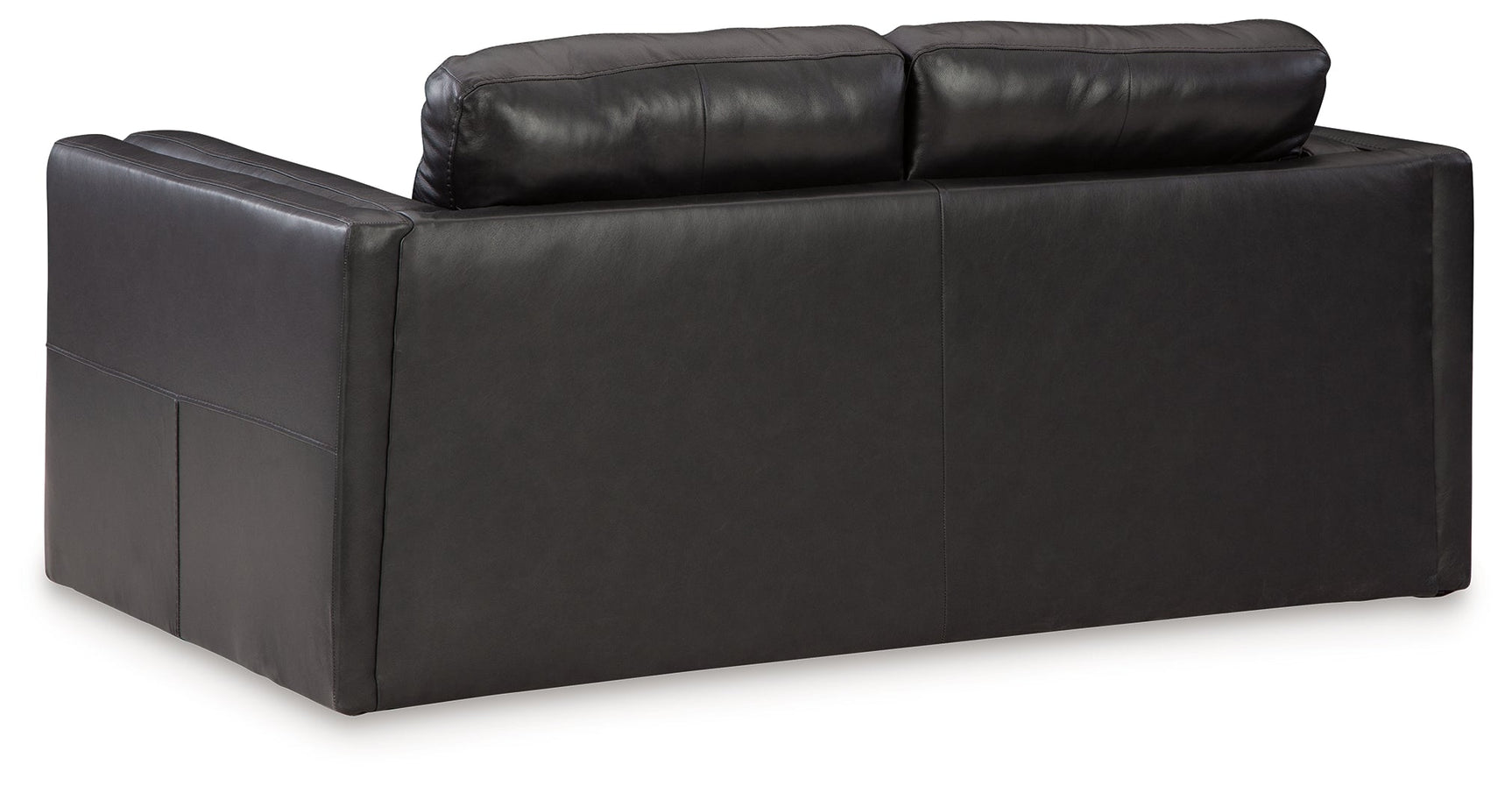 Amiata Onyx Leather Loveseat (Online Special Price) - Ornate Home