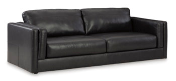 Amiata Onyx Leather Sofa (Online Special Price) - Ornate Home