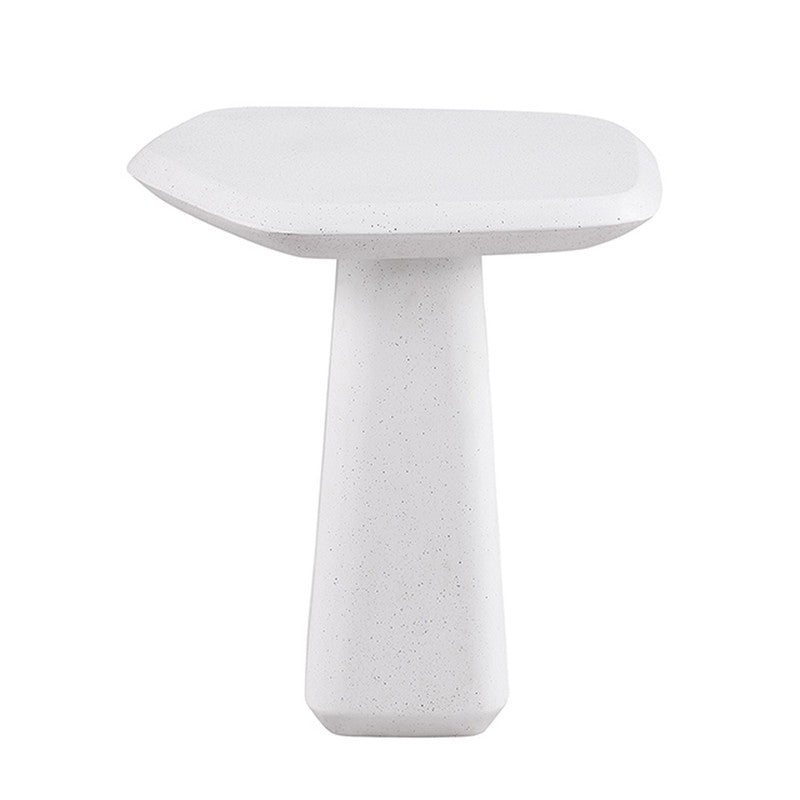 Amico White End Table