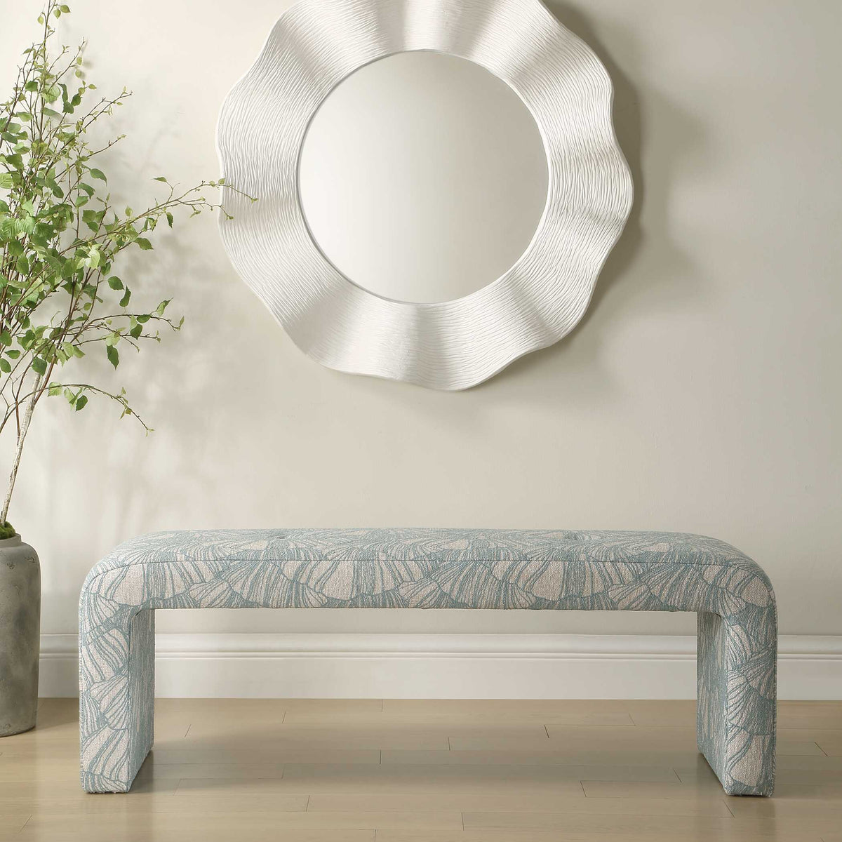 Amie Spa Blue Bench - Ornate Home
