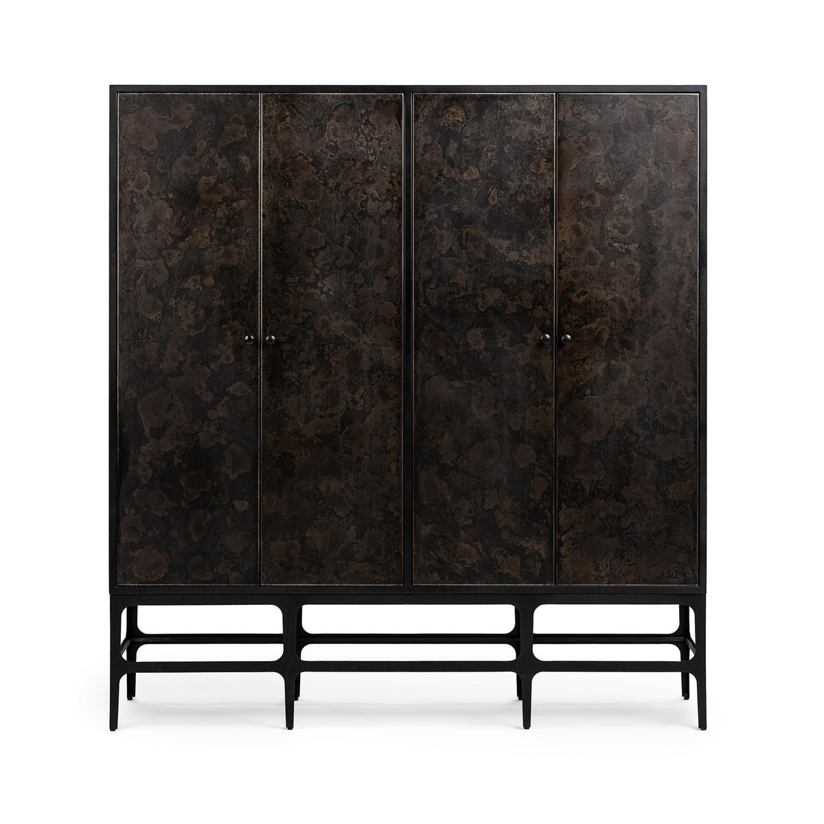 Amilio Rust Noir Tall Cabinet