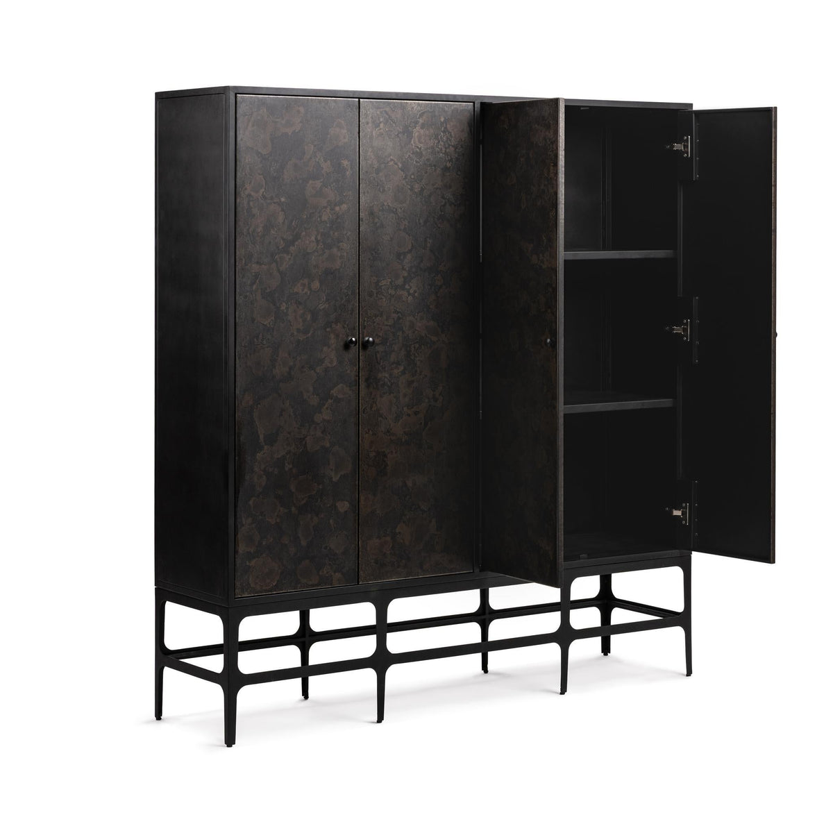 Amilio Rust Noir Tall Cabinet