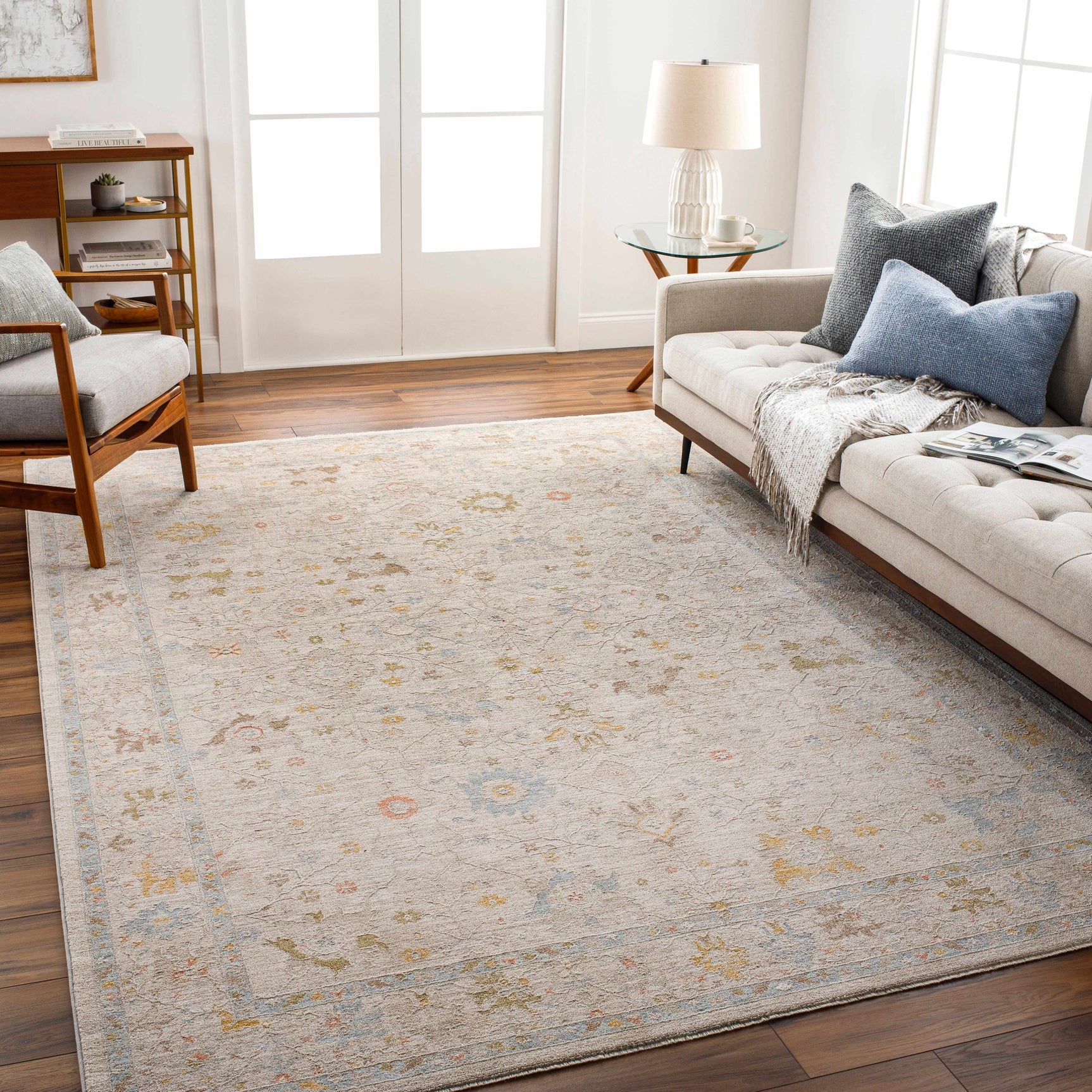 Amina Oushak Thick Luxe Area Rug - Ornate Home