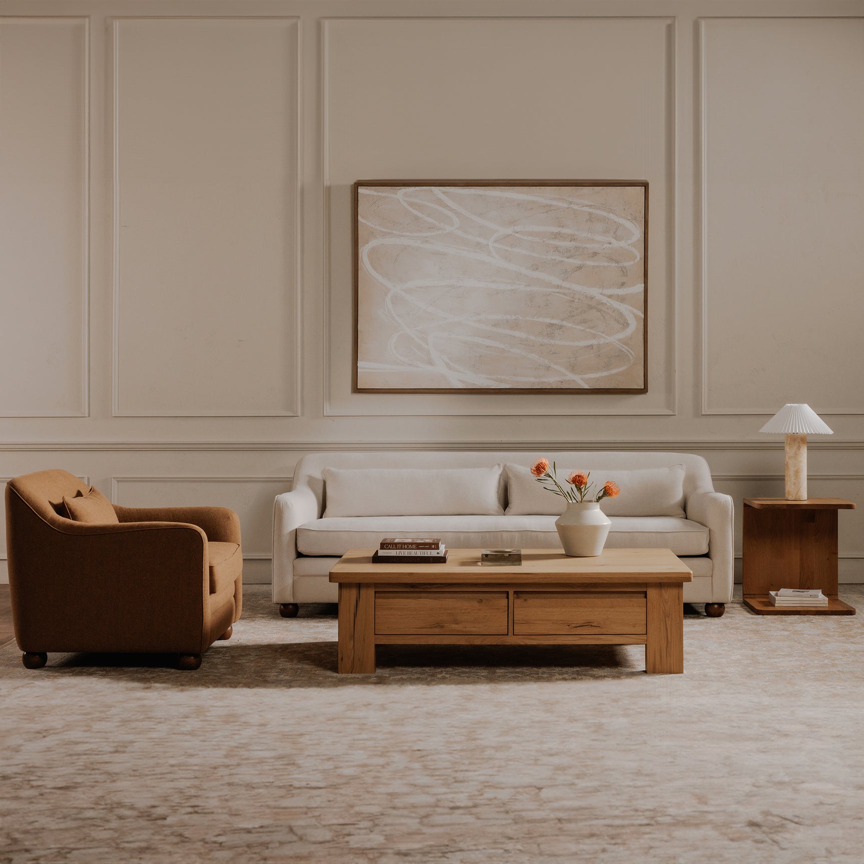 Amira Rust Accent Chair - Ornate Home