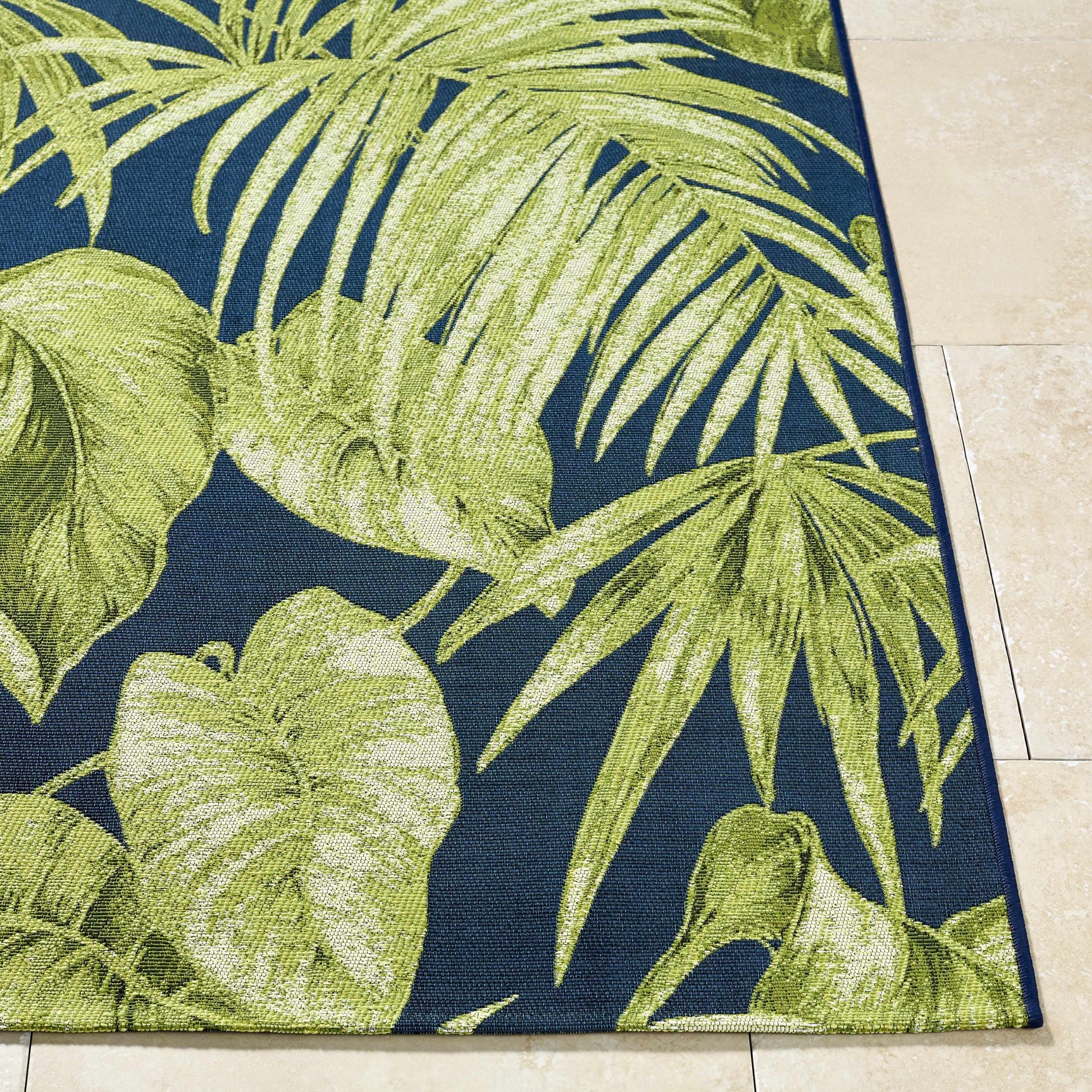 Amirah Teal Outdoor Area Rug - Ornate Home
