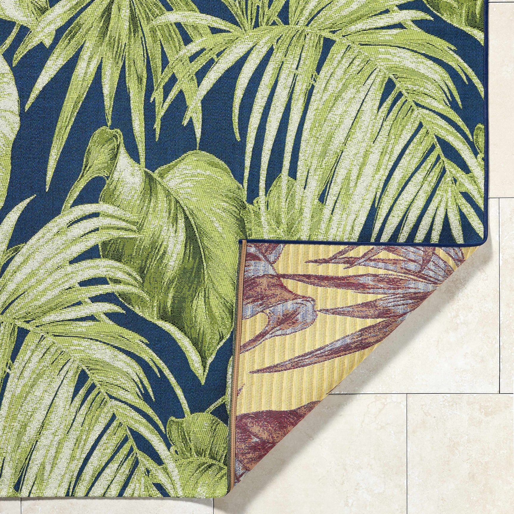 Amirah Teal Outdoor Area Rug - Ornate Home