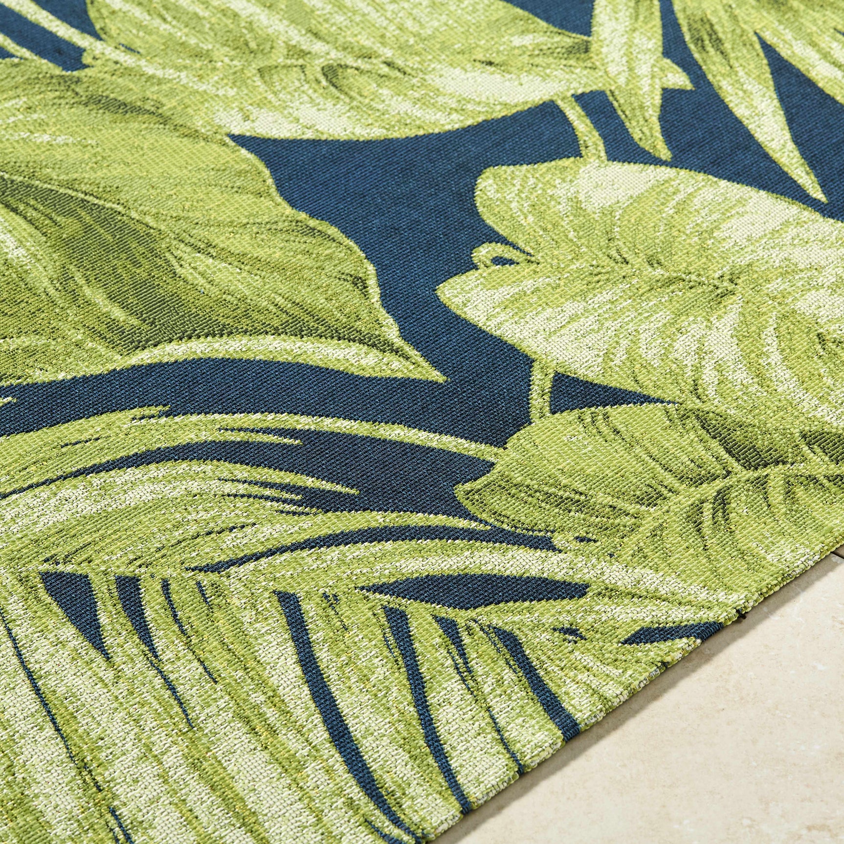 Amirah Teal Outdoor Area Rug - Ornate Home