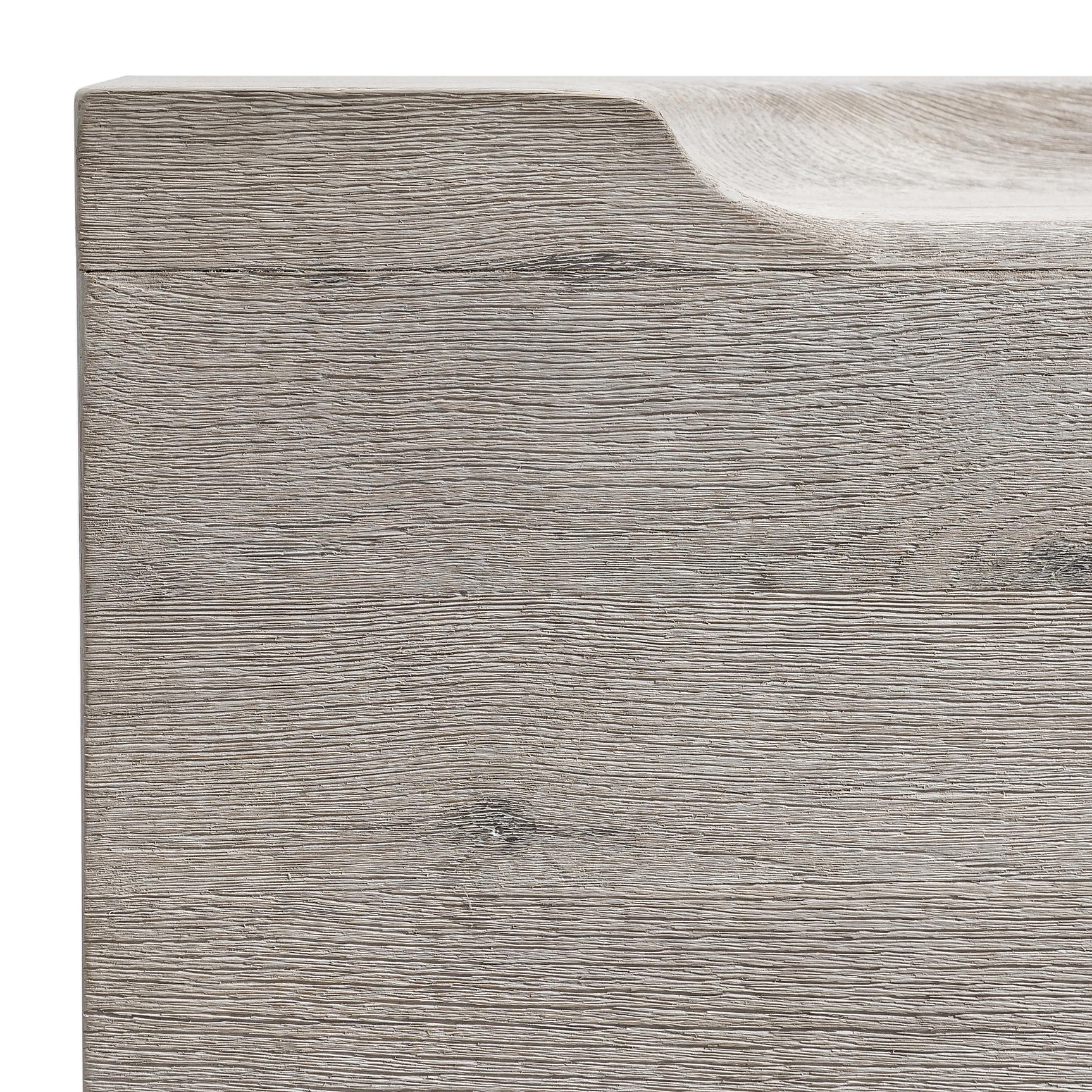 Amirus Grey Wood Bench - Ornate Home