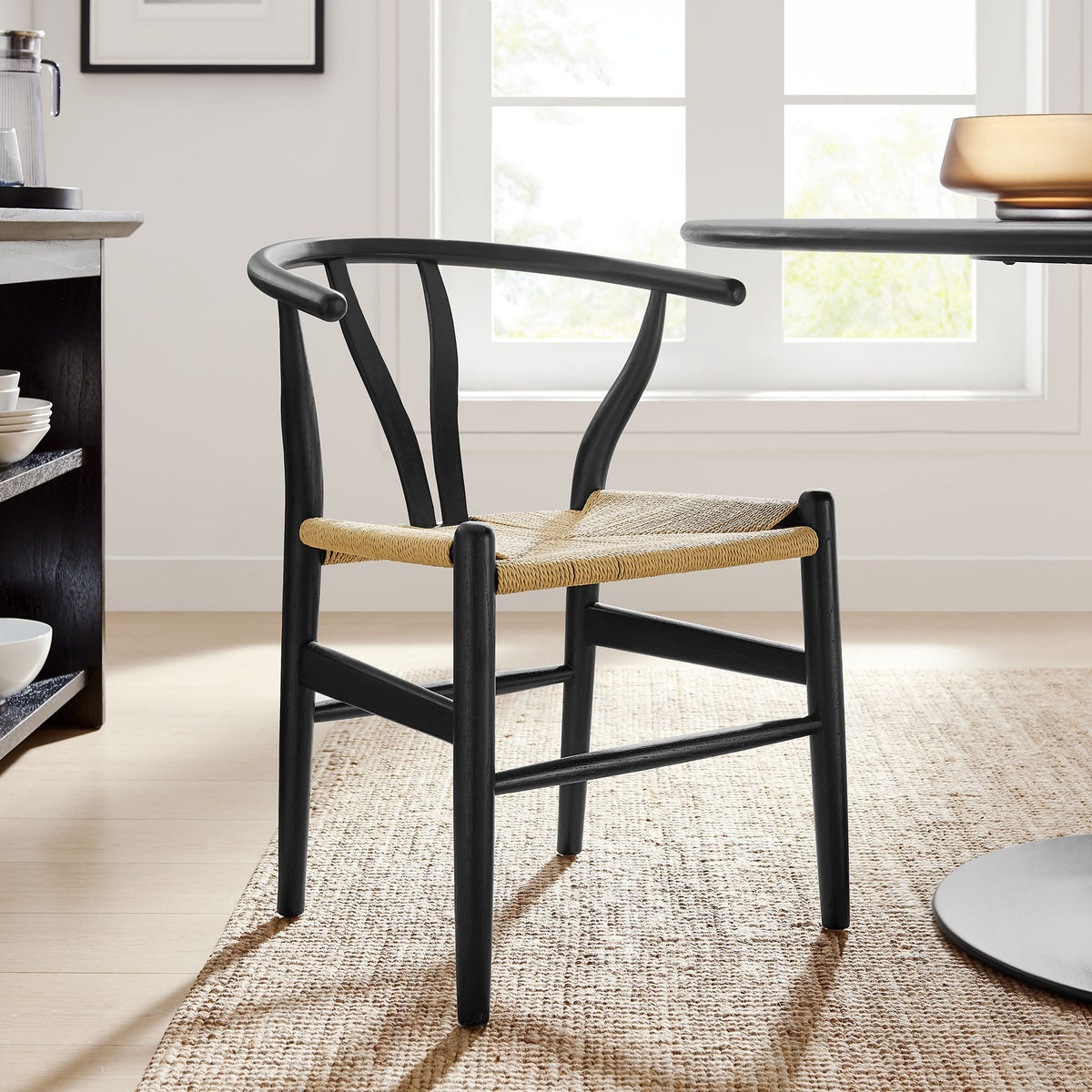 Amish Black 29" Wood Dining Chair - 23x23" - Ornate Home
