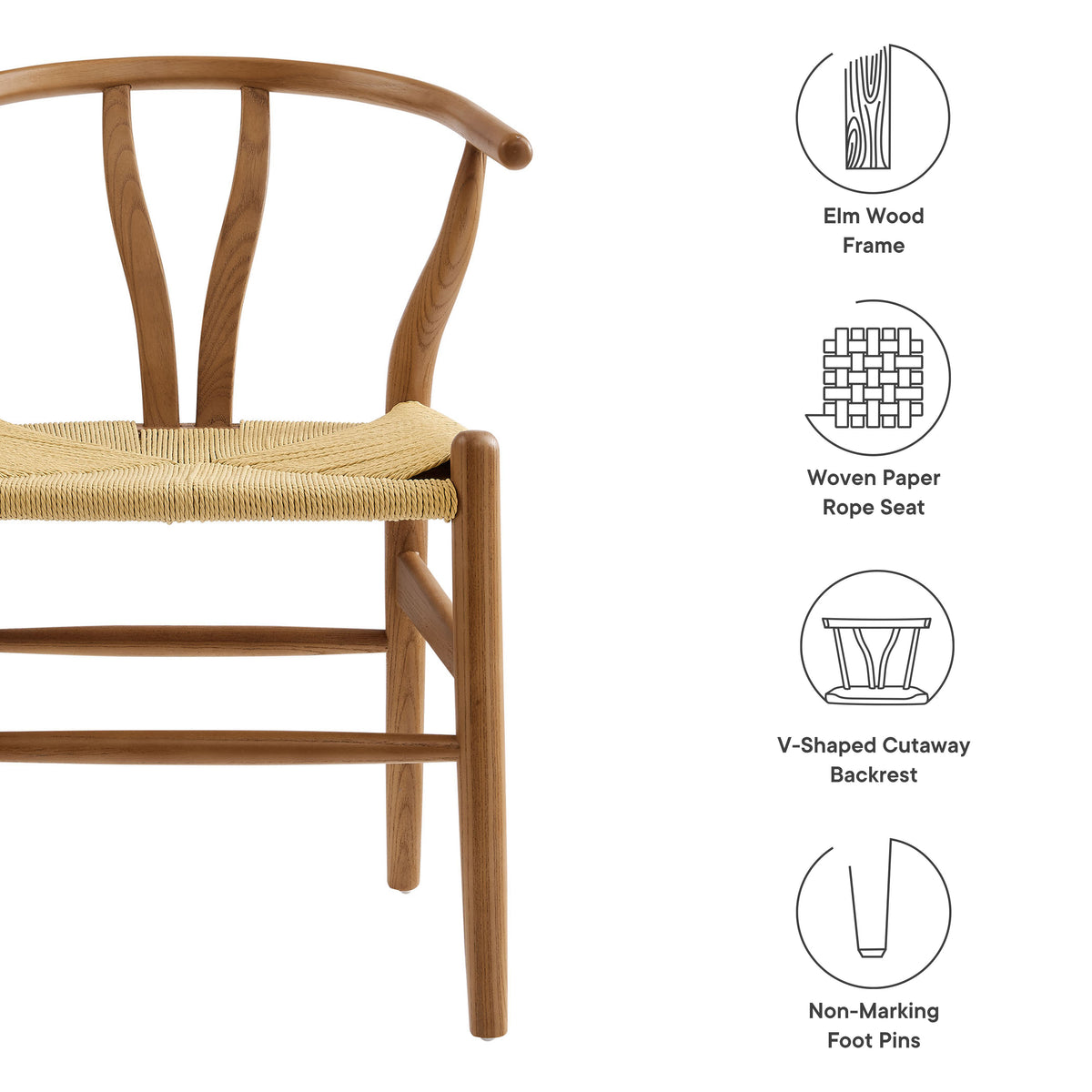 Amish Walnut 29" Wood Dining Chair - Ornate Home