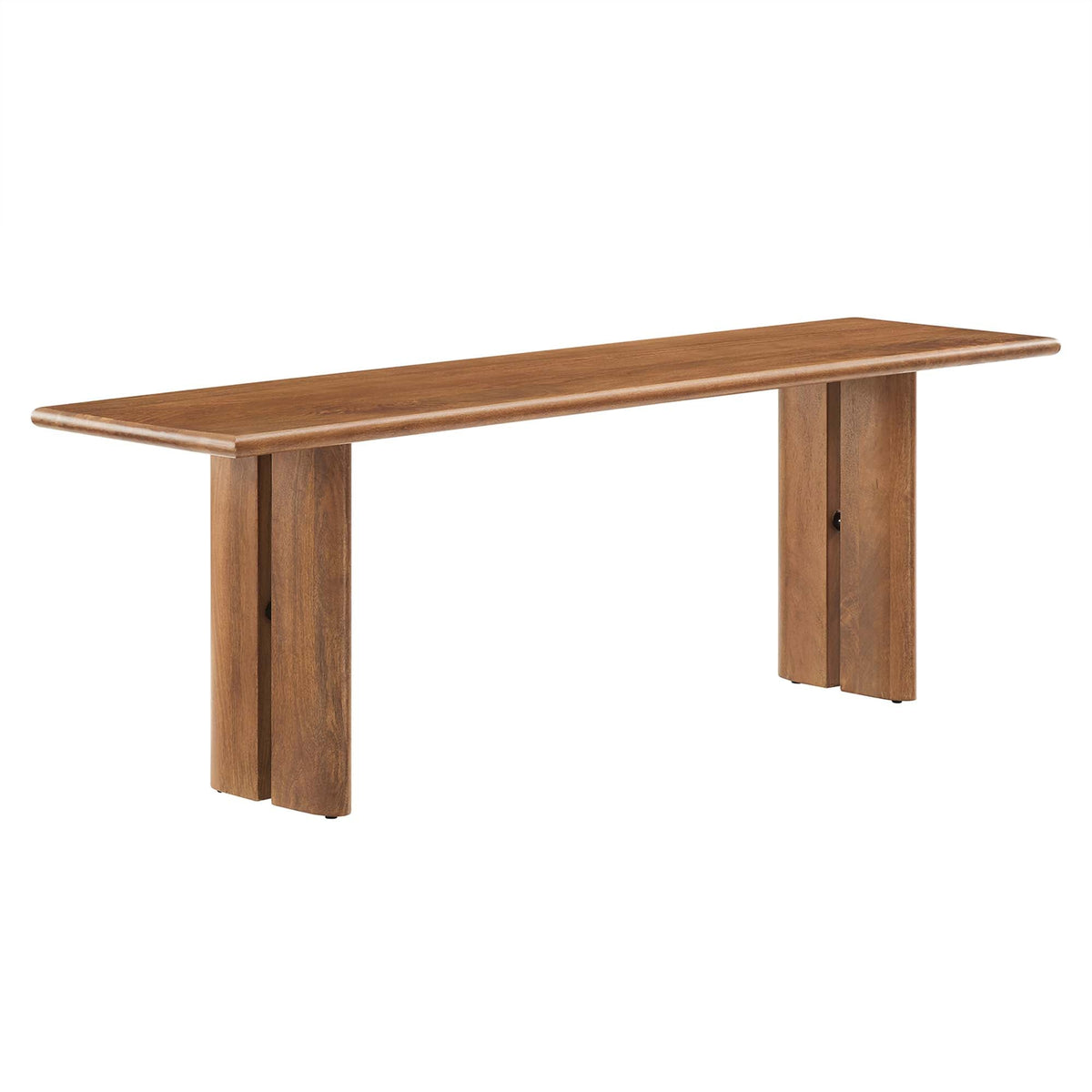Amistad Walnut 58" Wood Bench - Ornate Home