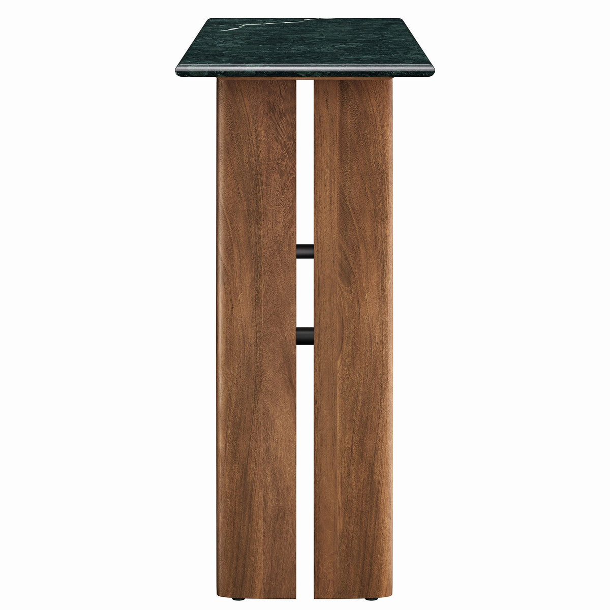Amistad Walnut/Green 46 Inch Marble Console Table - Ornate Home