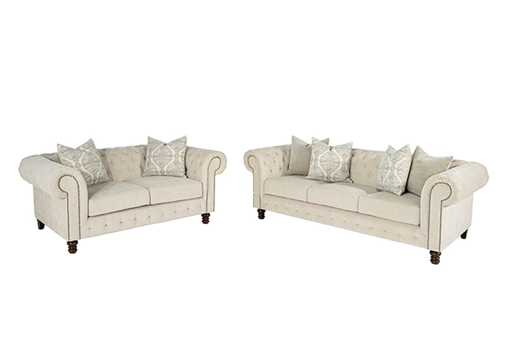 Ammirati Beige Sofa + Loveseat - Ornate Home