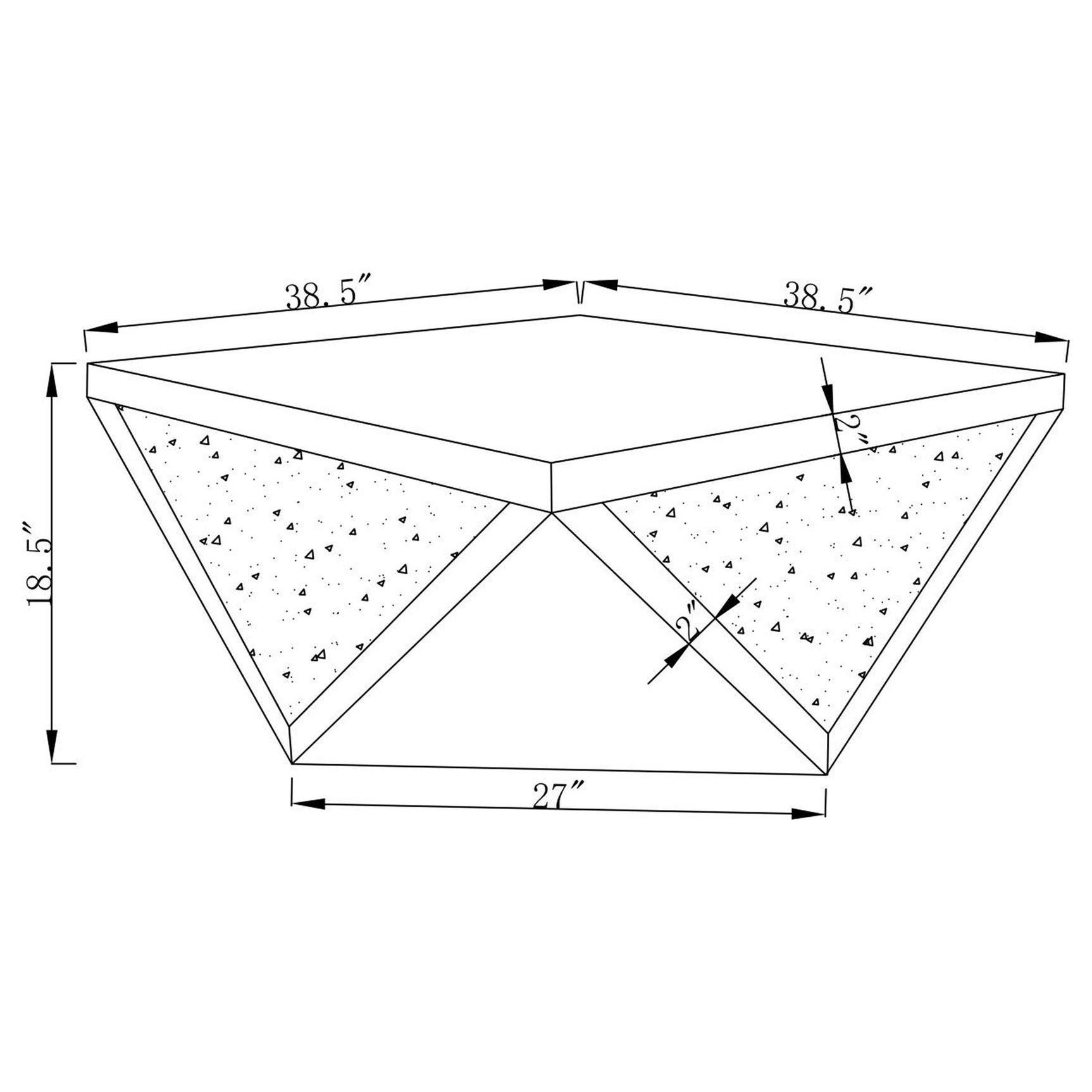 Amore Silver 2-piece Mirrored Coffee and End Table Set - Ornate Home