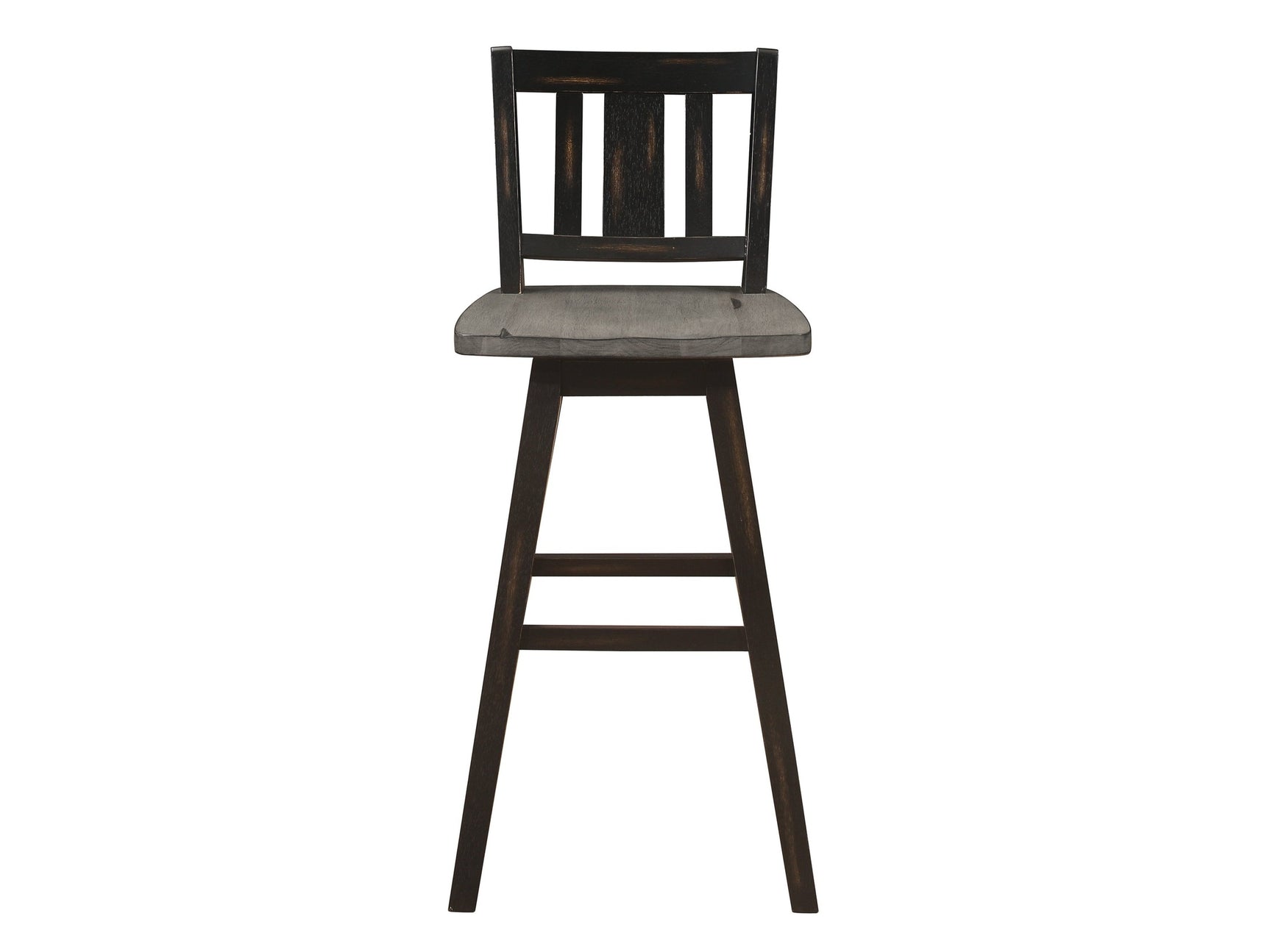 Amsonia Black Swivel Pub Counter Height Chair - Ornate Home