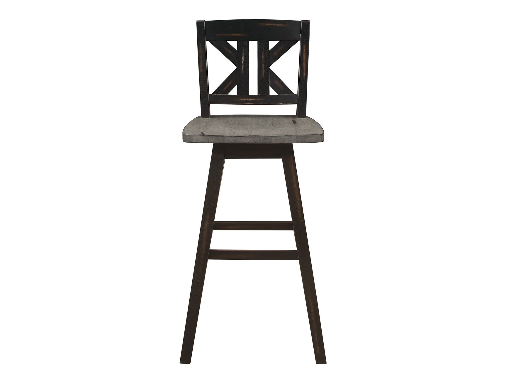 Amsonia Black Swivel Pub Counter Height Chair - Ornate Home