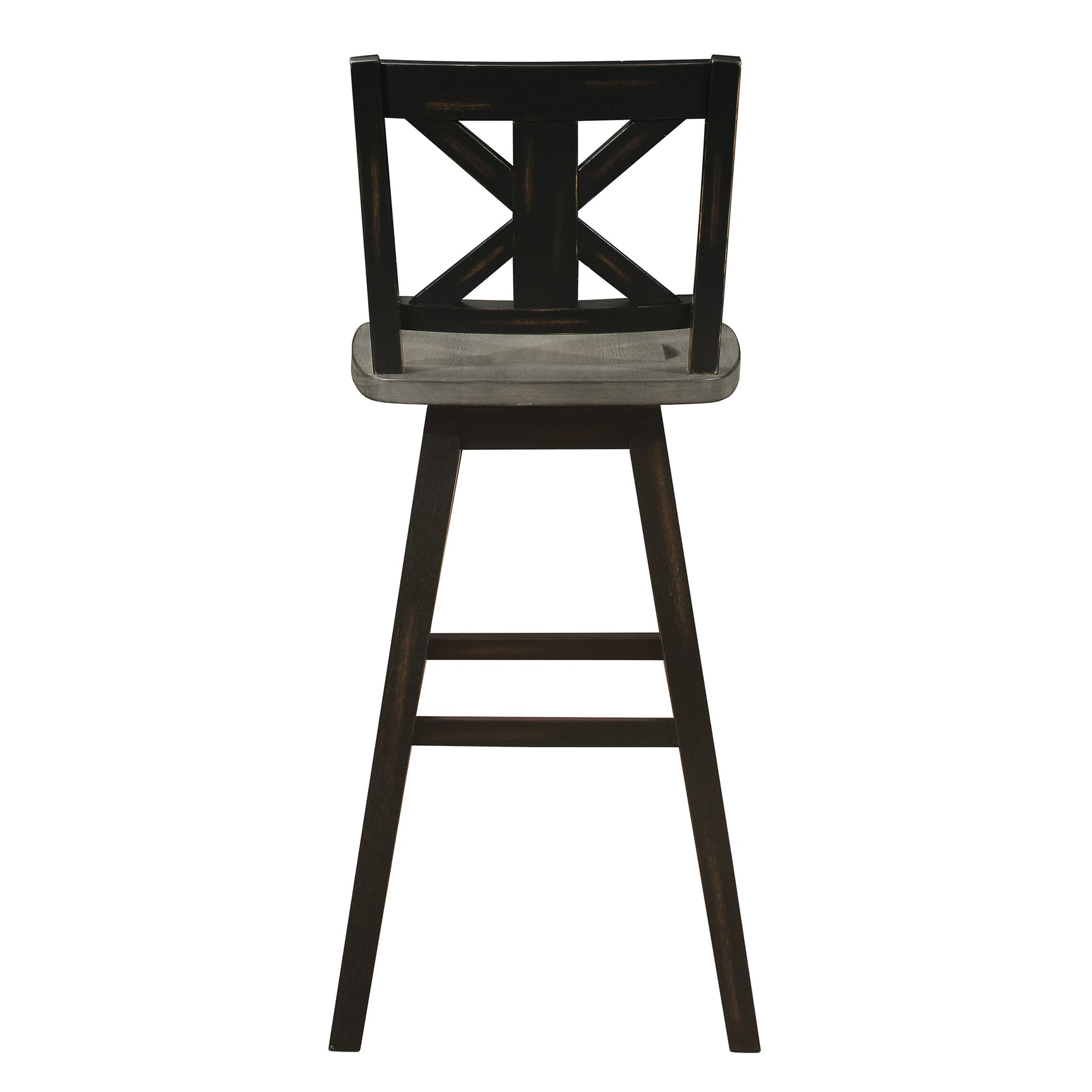Amsonia Black Swivel Pub Counter Height Chair - Ornate Home
