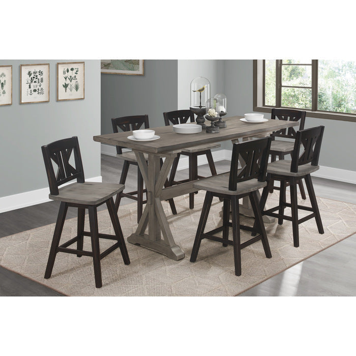 Amsonia Gray Counter Height Table - Ornate Home