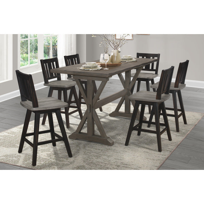 Amsonia Gray Counter Height Table - Ornate Home