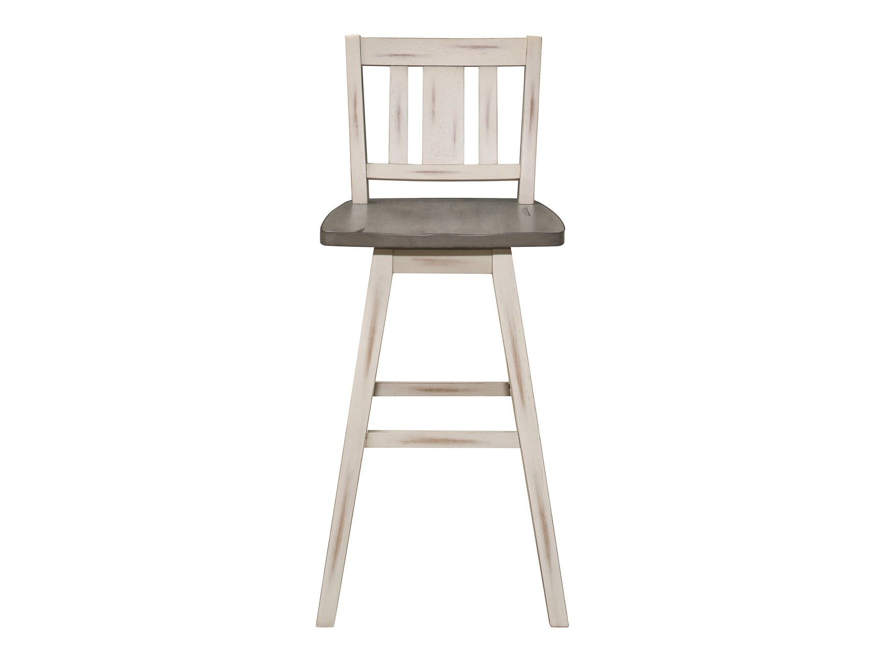 Amsonia White Swivel Pub Counter Height Chair - Ornate Home