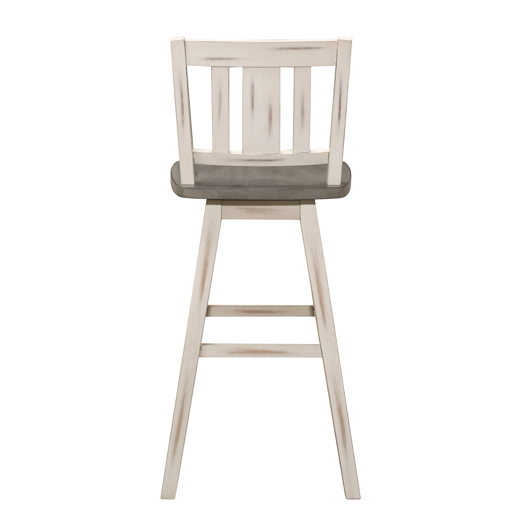 Amsonia White Swivel Pub Counter Height Chair - Ornate Home