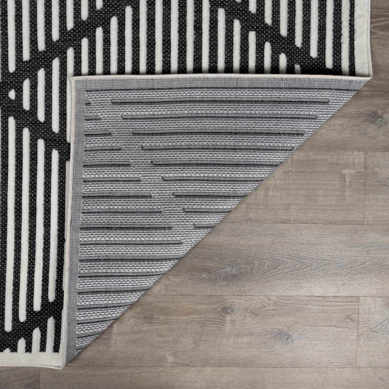 Anah 3D Black Outdoor Rug - Ornate Home