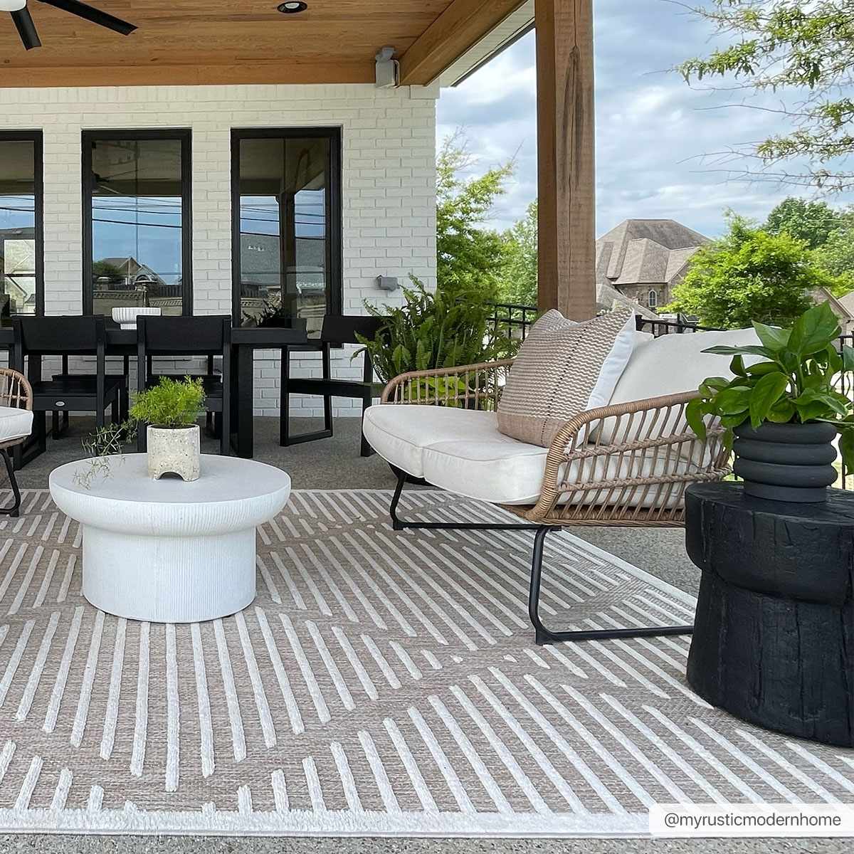 Anah Cream Outdoor Rug - Ornate Home