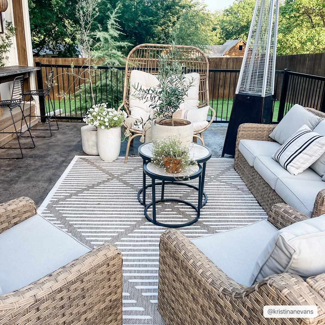 Anah Cream Outdoor Rug - Ornate Home