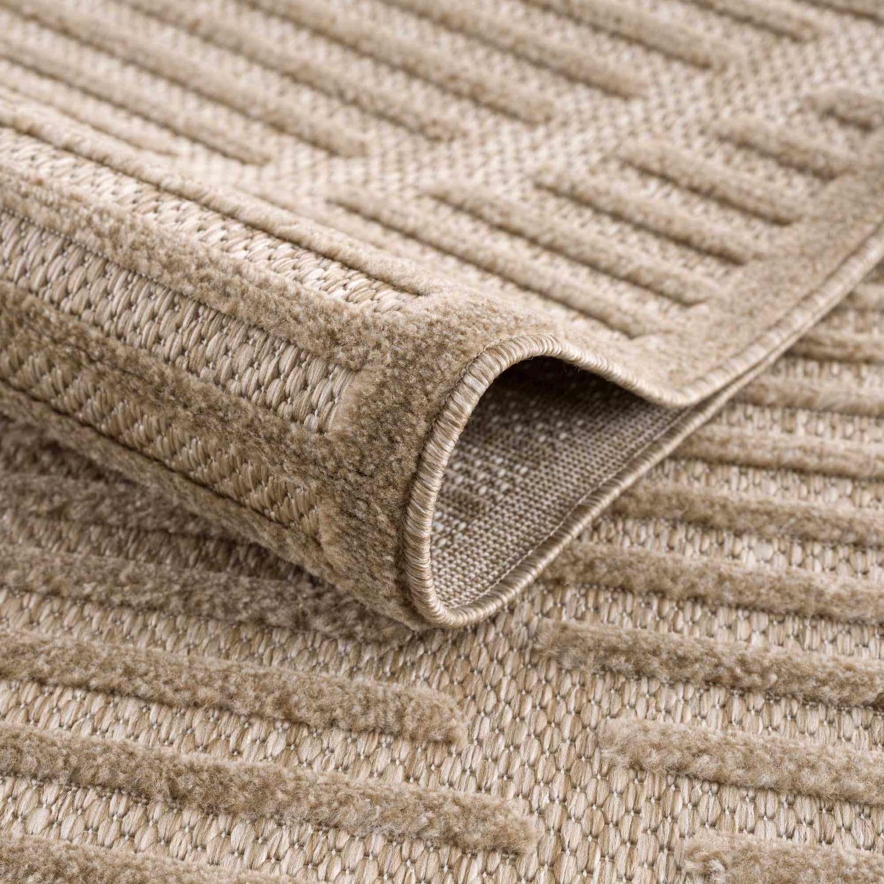 Anah Tan Outdoor Rug - Clearance - Ornate Home