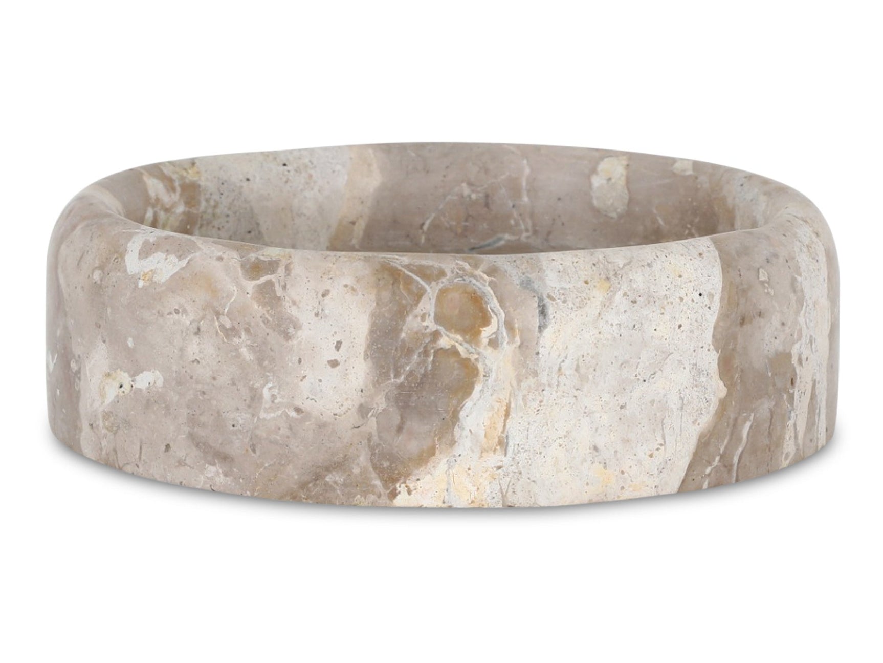 Anais Beige Marble Catchall - Ornate Home