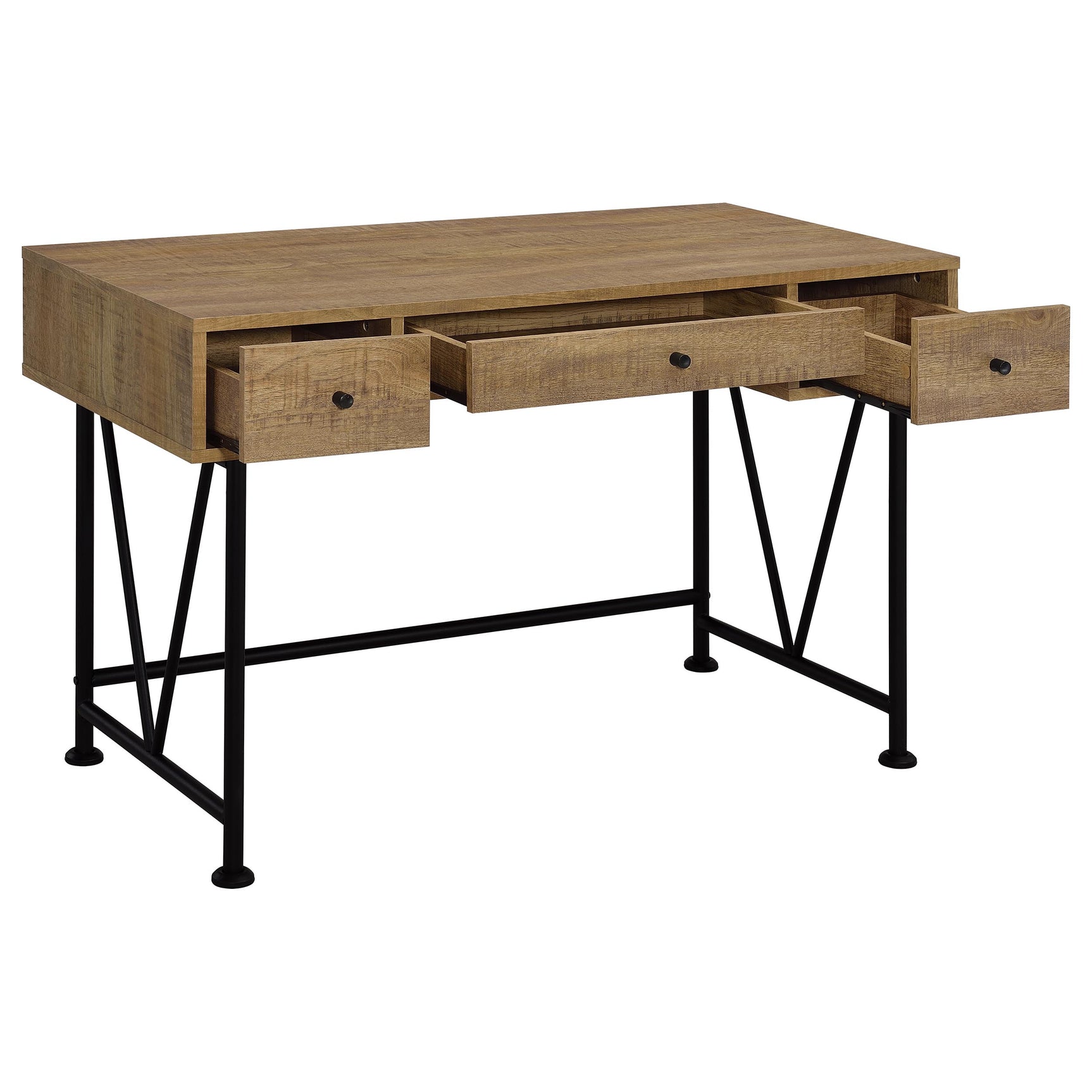 Analiese Mango 47-inch 3-drawer Writing Desk - Ornate Home