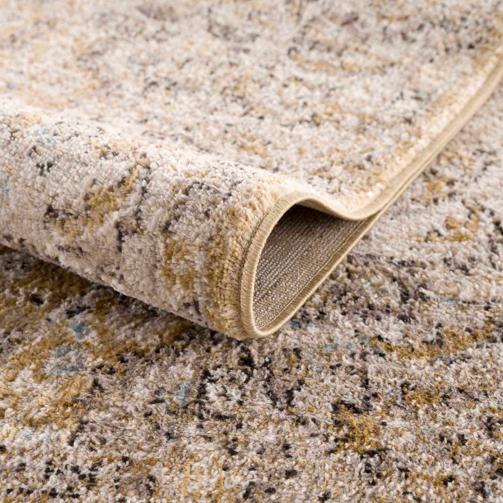 Anana Gold & Beige Area Rug - Clearance - Ornate Home
