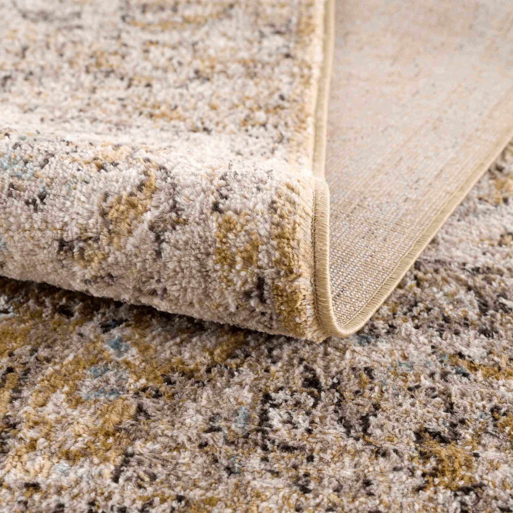 Anana Gold & Beige Area Rug - Clearance - Ornate Home