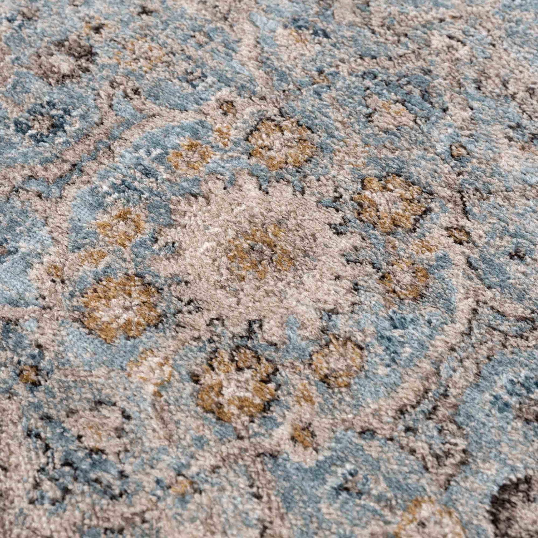 Anana Silver Blue & Beige Area Rug - Clearance - Ornate Home