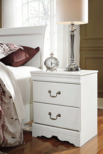 Anarasia White Nightstand - Ornate Home
