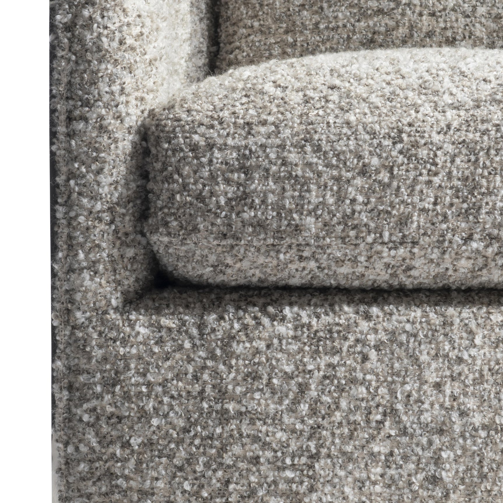 Anastasia Grey/Polished Stainless Steel Fabric Swivel Chair - Ornate Home